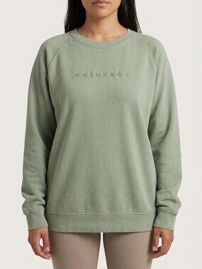 Outfitter Trading Co Sage Green Colorado Sweatshirt Soft Sz M, Great Condition
